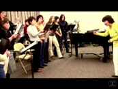 Snapshot of a rehearsal with the Varna Chamber Choir, Vancouver 2009